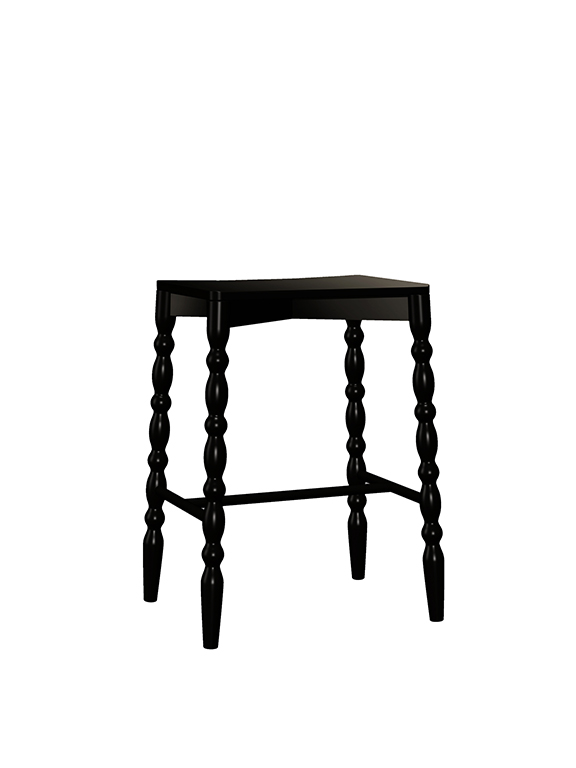 Bacatus Bar Stool – Black