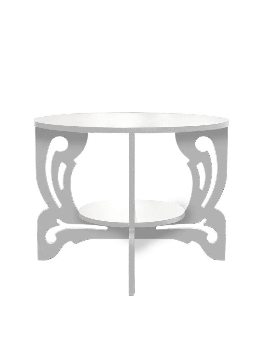 Baluster Coffee table – White 65cm
