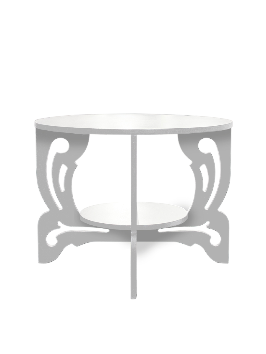 Baluster Coffee table – White 65cm