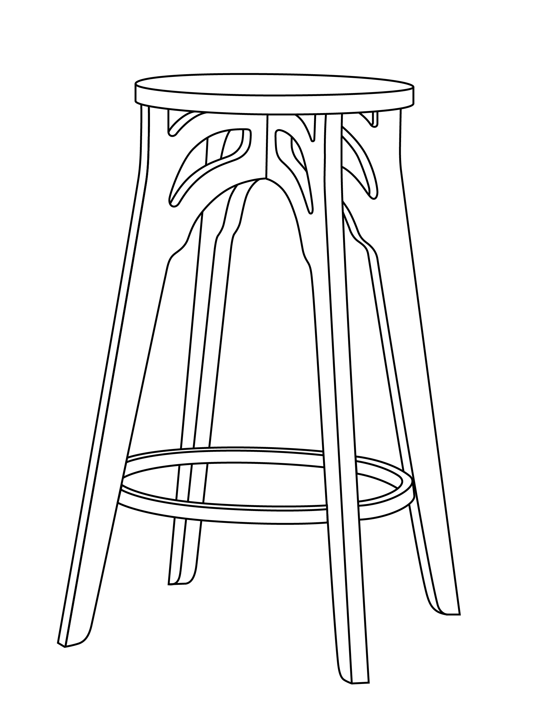 Salix Bar Stool – Birch